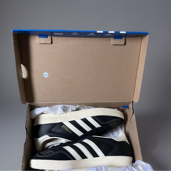 Size 6w / 4.5m - Adidas Gazelle Indoor Originals Black Cream JQ8385 Unisex NEW - Picture 9 of 10